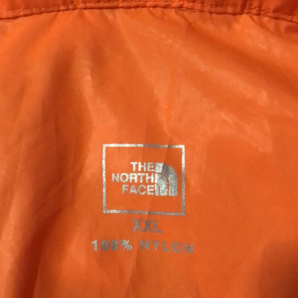 The North Face Orange Lightweight Nylon Windbreaker Packable Jacket Size XXL - Picture 10 of 15